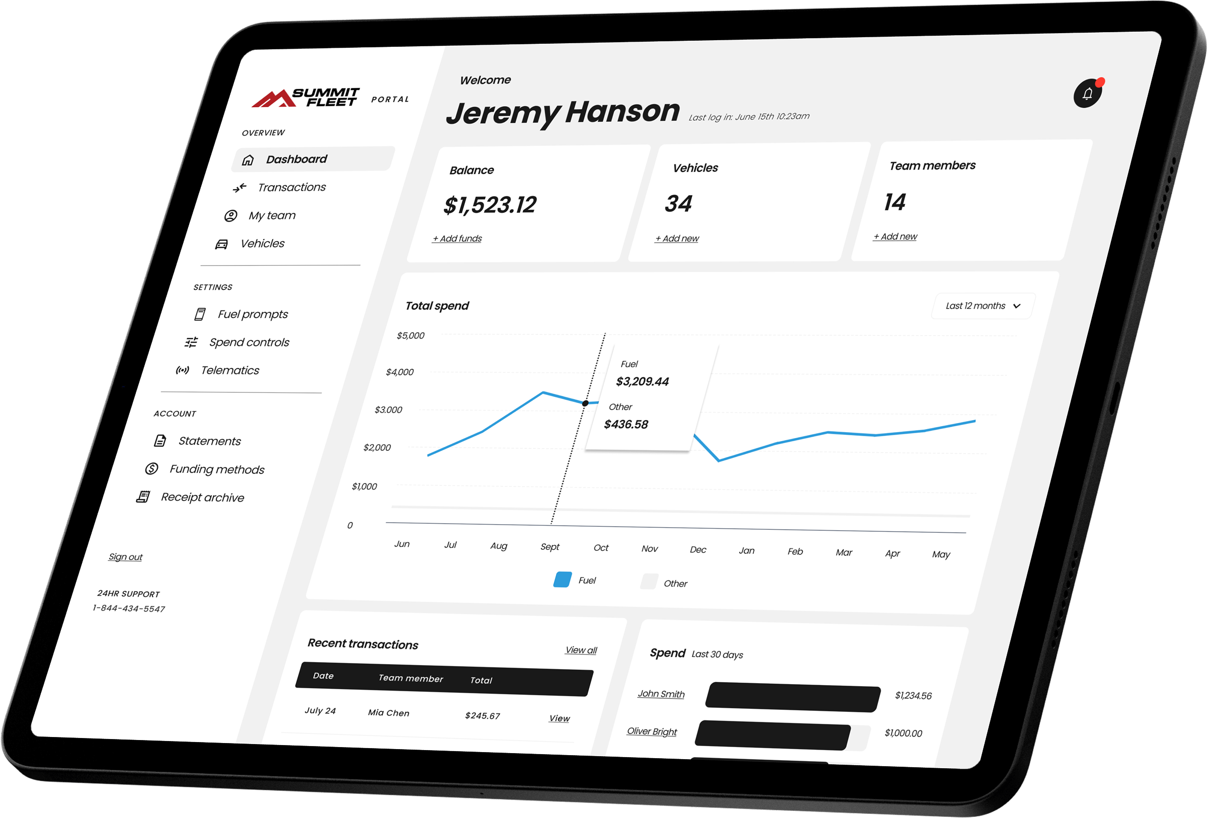 iPad Pro Left View Mockup